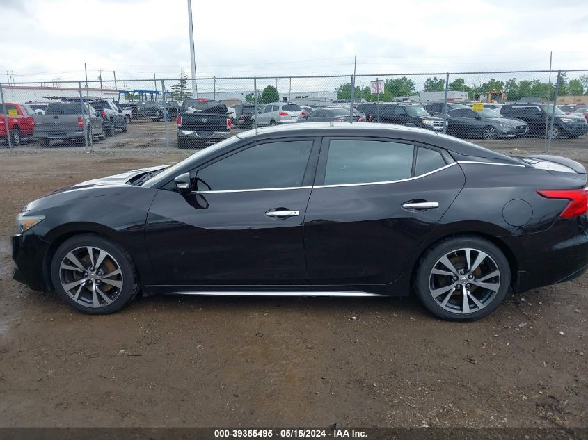 2017 Nissan Maxima 3.5 Platinum VIN: 1N4AA6AP8HC394301 Lot: 39355495