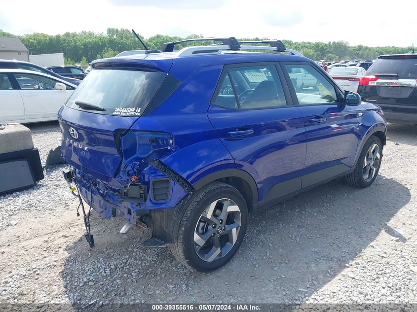 2024 Hyundai Venue Limited VIN: KMHRC8A38RU305155 Lot: 39355516