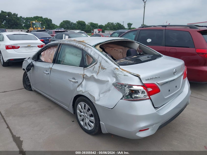 VIN 3N1AB7AP0KY273485 2019 NISSAN SENTRA S
