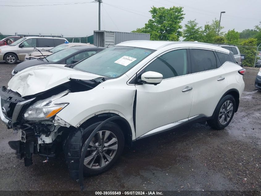 2017 Nissan Murano Sl VIN: 5N1AZ2MH0HN120350 Lot: 39355549