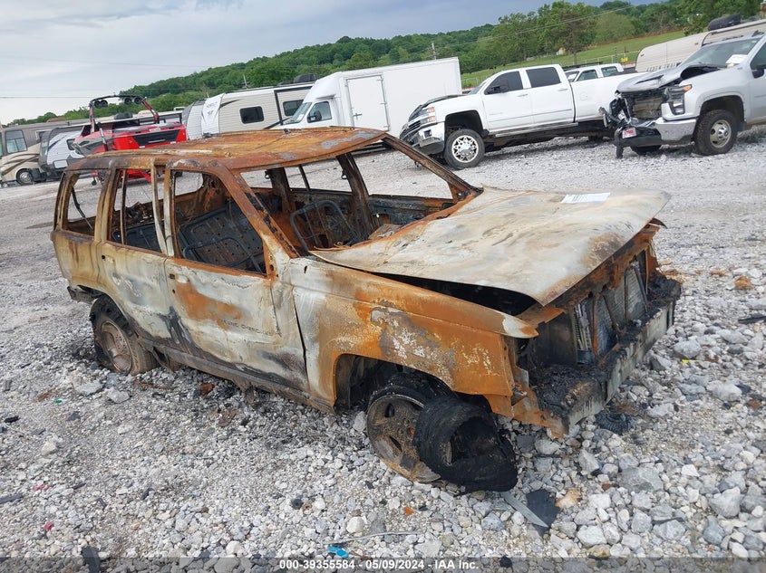1997 Jeep Grand Cherokee Laredo/Tsi orange suv gasoline 1J4FX58S6VC606721 photo #1