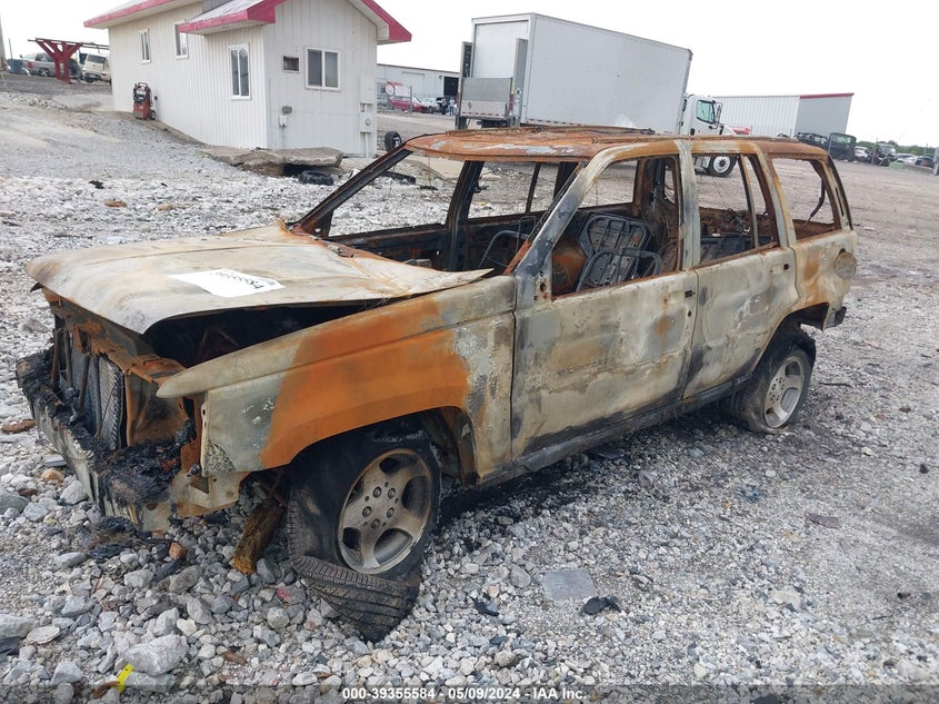 1997 Jeep Grand Cherokee Laredo/Tsi orange suv gasoline 1J4FX58S6VC606721 photo #3