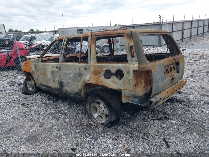 1997 Jeep Grand Cherokee Laredo/Tsi orange suv gasoline 1J4FX58S6VC606721 photo #4