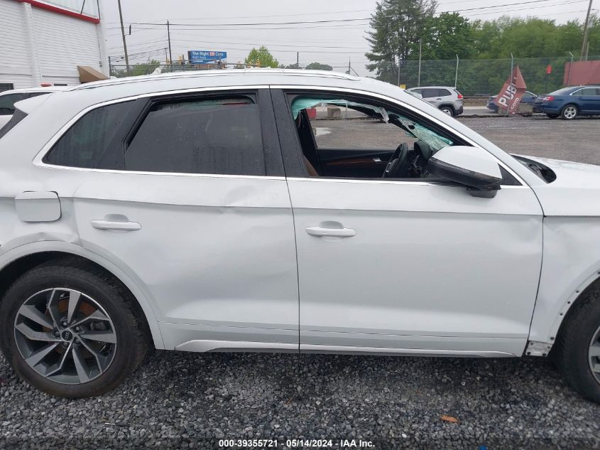 2021 Audi Q5 Premium Plus 45 Tfsi Quattro S Tronic VIN: WA1BAAFY7M2019979 Lot: 39355721