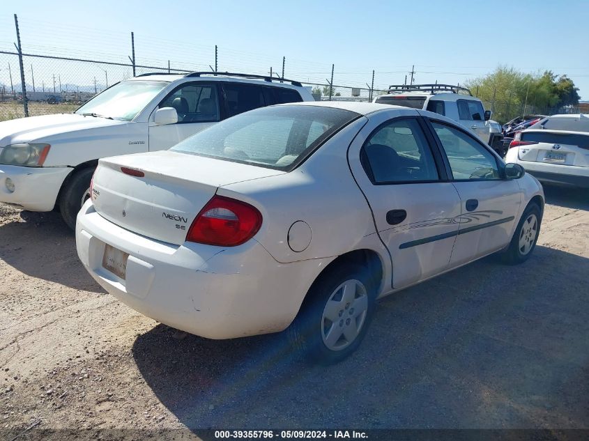 2003 Dodge Neon Se VIN: 1B3ES26C73D109163 Lot: 39355796