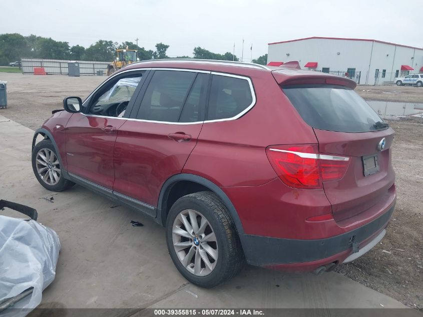 2011 BMW X3 xDrive28I VIN: 5UXWX5C55BL702356 Lot: 39355815