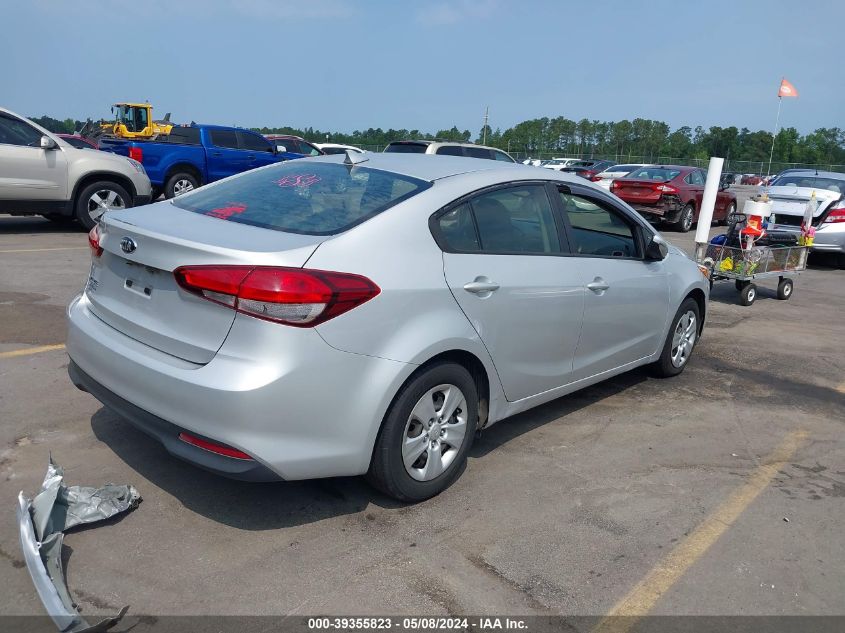 2017 Kia Forte Lx VIN: 3KPFK4A77HE160113 Lot: 39355823