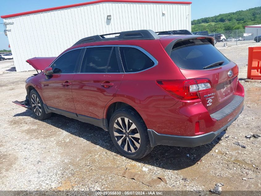 2015 Subaru Outback 2.5I Limited VIN: 4S4BSBJC5F3327097 Lot: 39355830