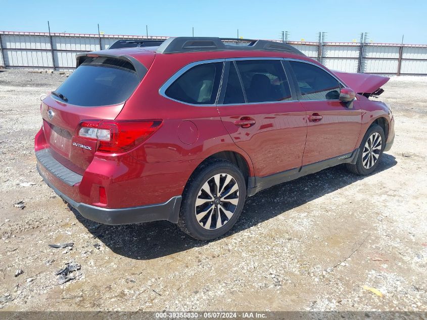 2015 Subaru Outback 2.5I Limited VIN: 4S4BSBJC5F3327097 Lot: 39355830