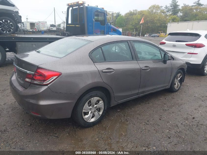 2013 Honda Civic Lx VIN: 2HGFB2F52DH582897 Lot: 39355868