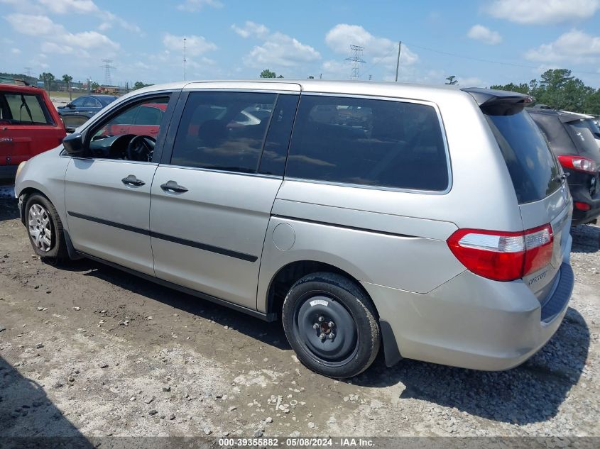 2007 Honda Odyssey Lx VIN: 5FNRL38257B014154 Lot: 39355882