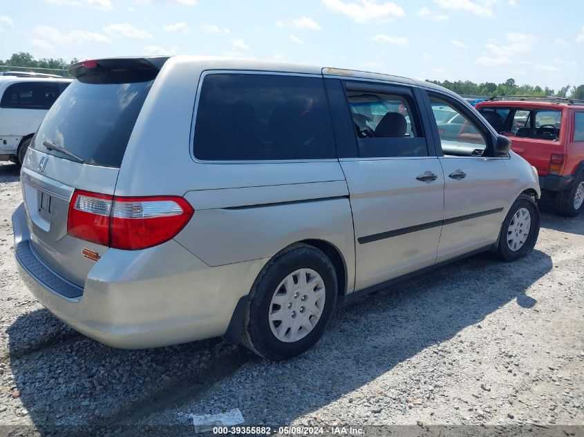 2007 Honda Odyssey Lx VIN: 5FNRL38257B014154 Lot: 39355882