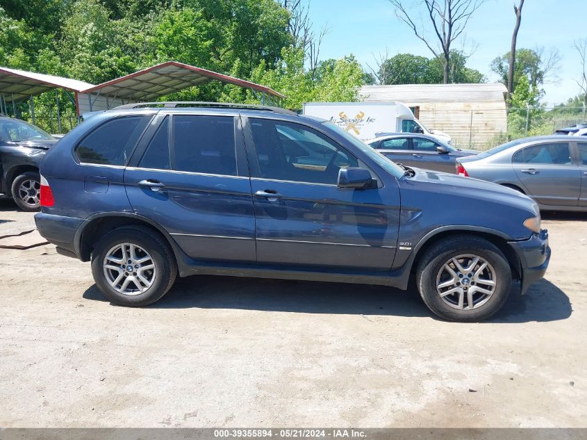 2006 BMW X5 3.0I VIN: 5UXFA13566LY35563 Lot: 39355894