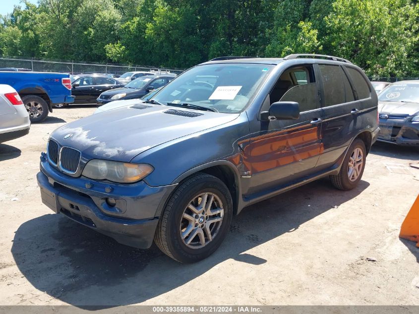 2006 BMW X5 3.0I VIN: 5UXFA13566LY35563 Lot: 39355894