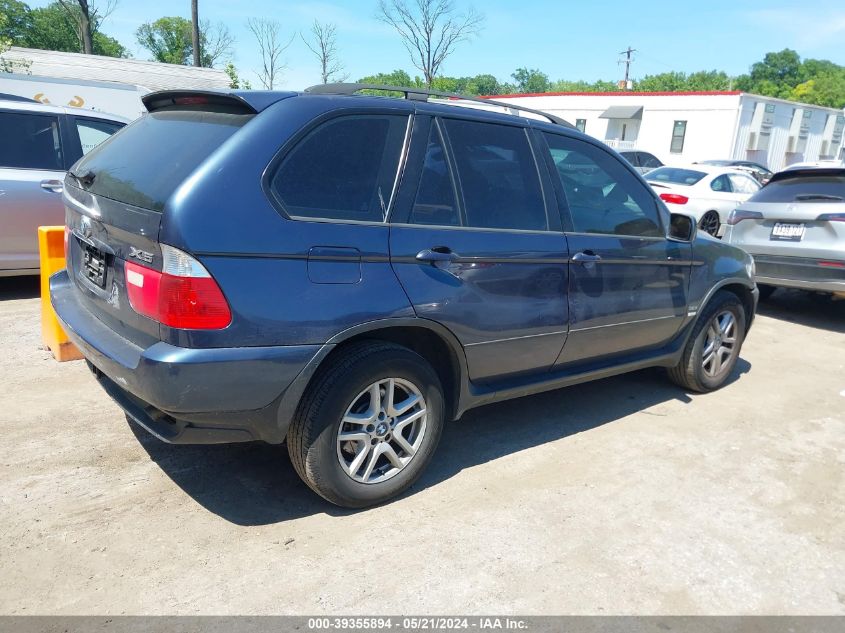 2006 BMW X5 3.0I VIN: 5UXFA13566LY35563 Lot: 39355894