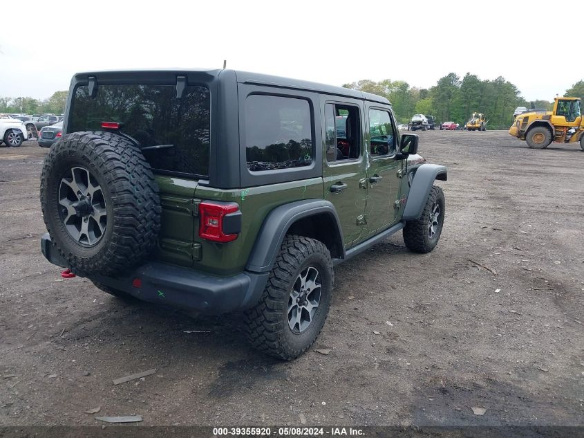 2021 Jeep Wrangler Unlimited Rubicon 4X4 VIN: 1C4HJXFN5MW606036 Lot: 39355920