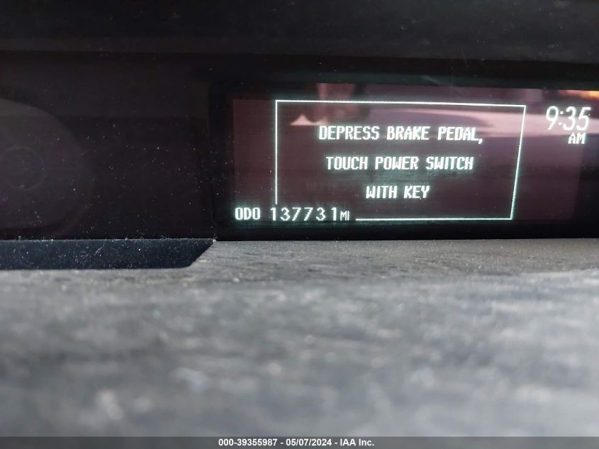 2013 Toyota Prius VIN: JTDKN3DU0D5664350 Lot: 39355987