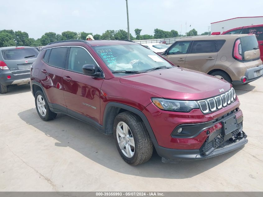 2022 Jeep Compass Latitude 4X4 VIN: 3C4NJDBB1NT148645 Lot: 39355993