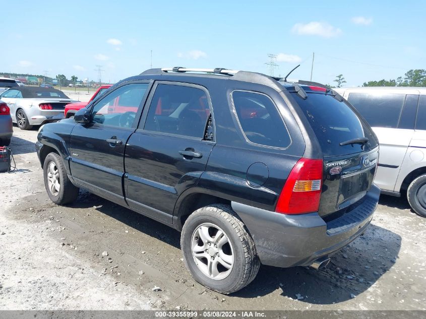 2007 Kia Sportage Ex V6 VIN: KNDJE723377319187 Lot: 39355999