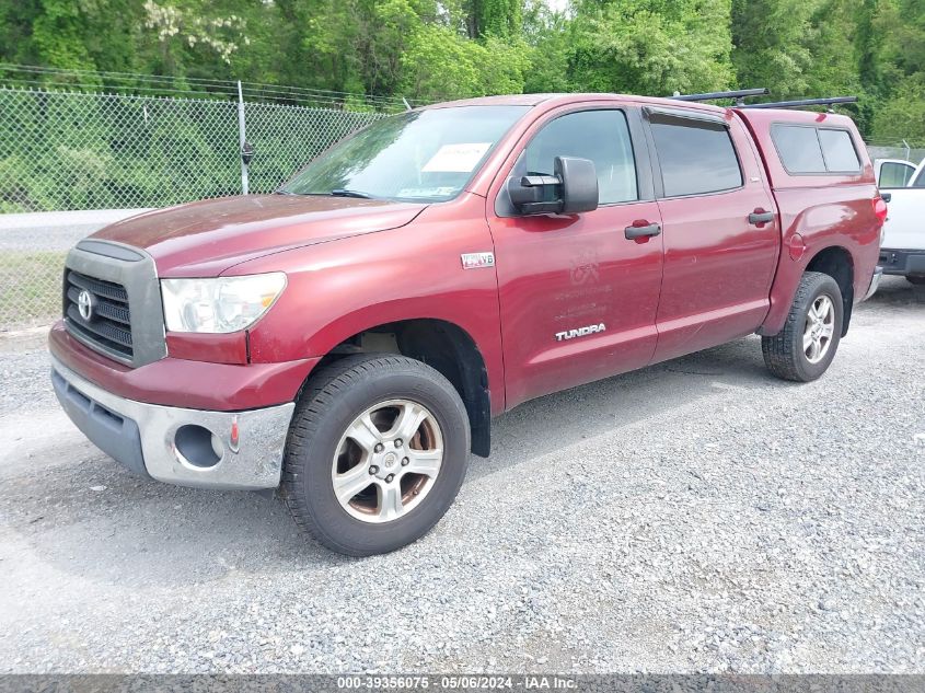 2008 Toyota Tundra Base 5.7L V8/Sr5 5.7L V8 VIN: 5TBEV54178S482930 Lot: 39356075