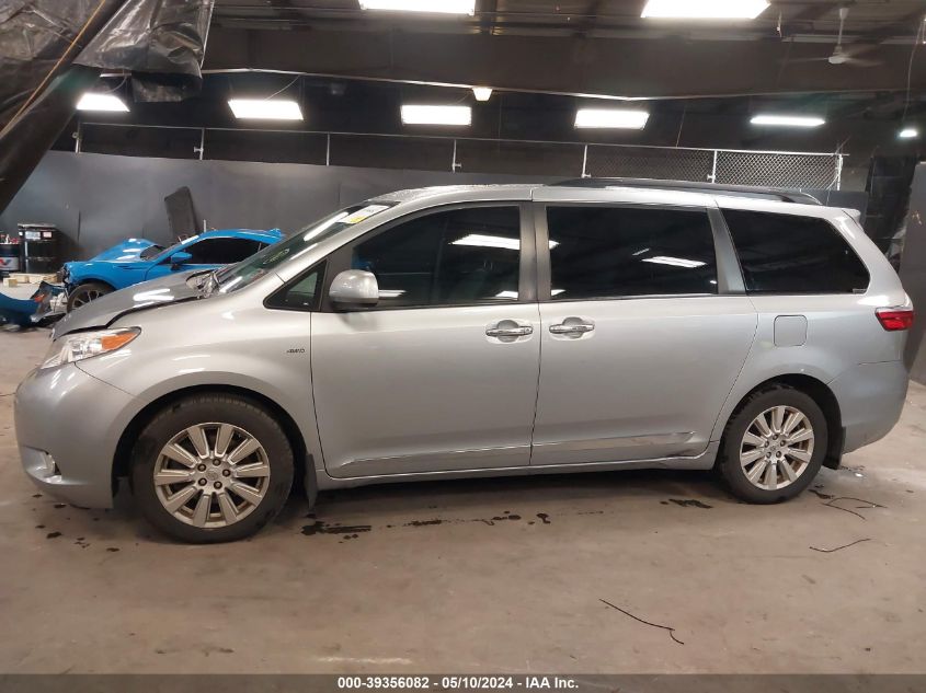 2017 Toyota Sienna Xle 7 Passenger VIN: 5TDDZ3DC1HS166081 Lot: 39356082