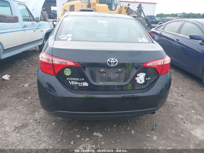 2019 Toyota Corolla Le VIN: 5YFBURHE5KP875729 Lot: 39356108