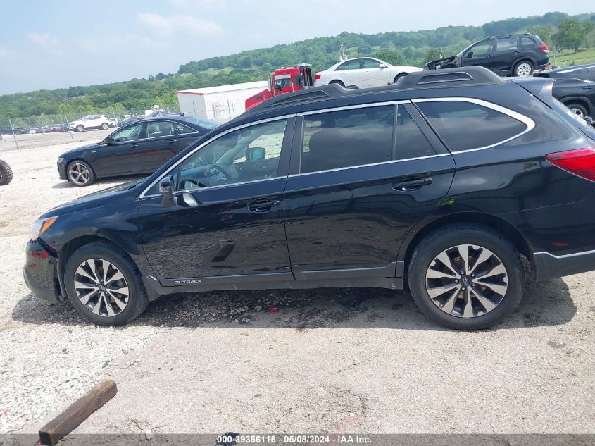 2015 Subaru Outback 3.6R Limited VIN: 4S4BSEJC4F3205185 Lot: 39356115