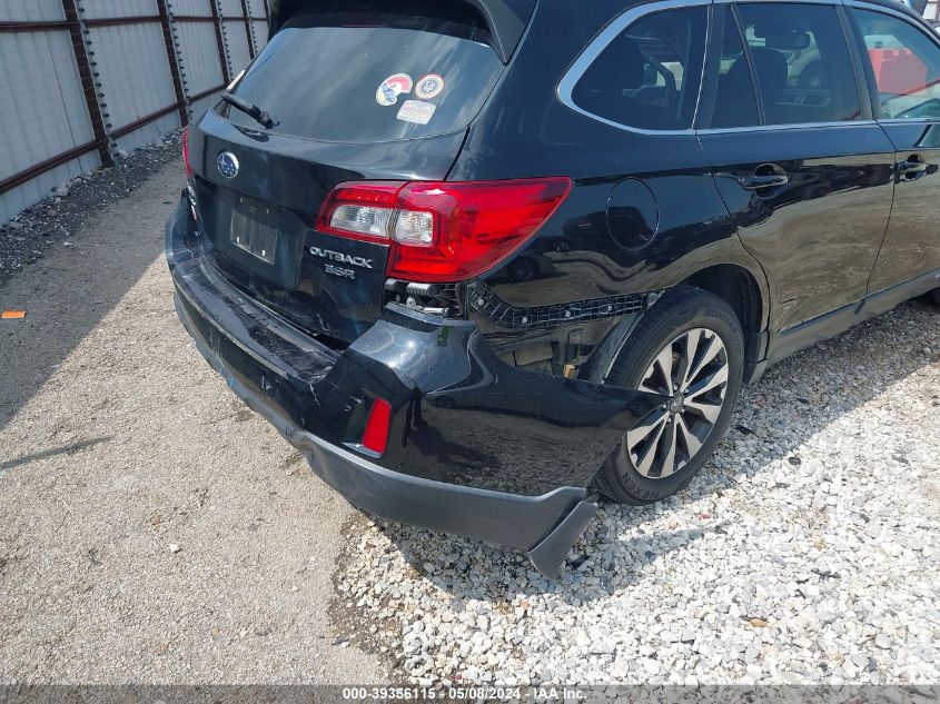 2015 Subaru Outback 3.6R Limited VIN: 4S4BSEJC4F3205185 Lot: 39356115