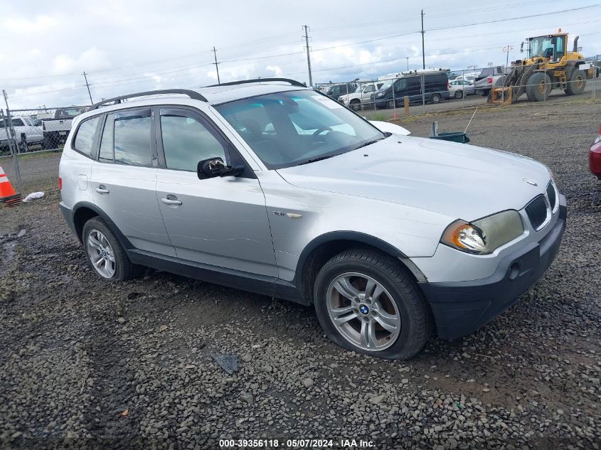 2004 BMW X3 3.0I VIN: WBXPA93484WC34684 Lot: 39356118