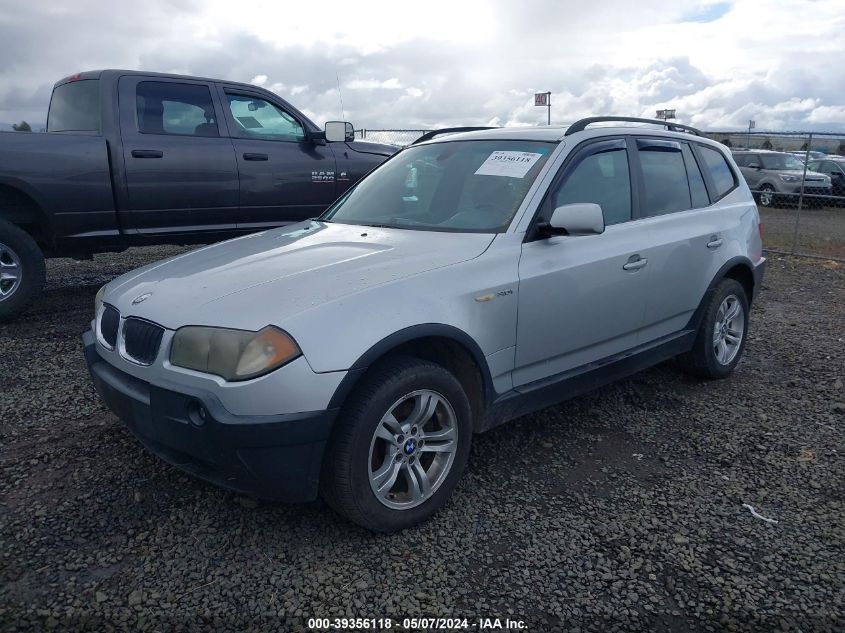 2004 BMW X3 3.0I VIN: WBXPA93484WC34684 Lot: 39356118