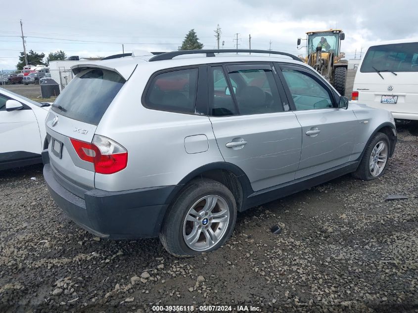 2004 BMW X3 3.0I VIN: WBXPA93484WC34684 Lot: 39356118