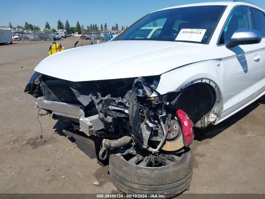 2018 Audi Sq5 3.0T Premium Plus VIN: WA1A4AFY3J2239344 Lot: 39356124