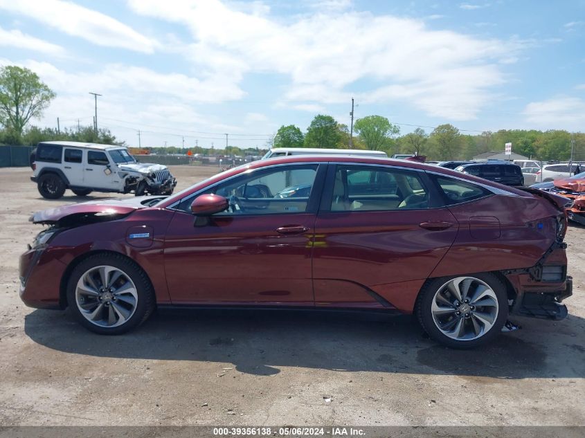 2018 Honda Clarity Plug-In Hybrid Touring VIN: JHMZC5F3XJC016072 Lot: 39356138