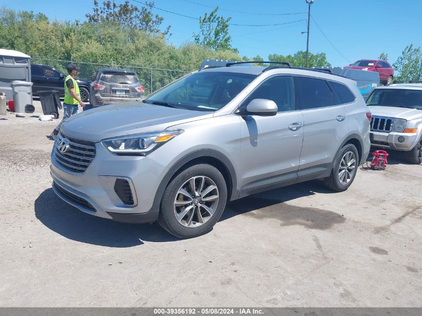 2017 Hyundai Santa Fe Se VIN: KM8SMDHF8HU171818 Lot: 39356192