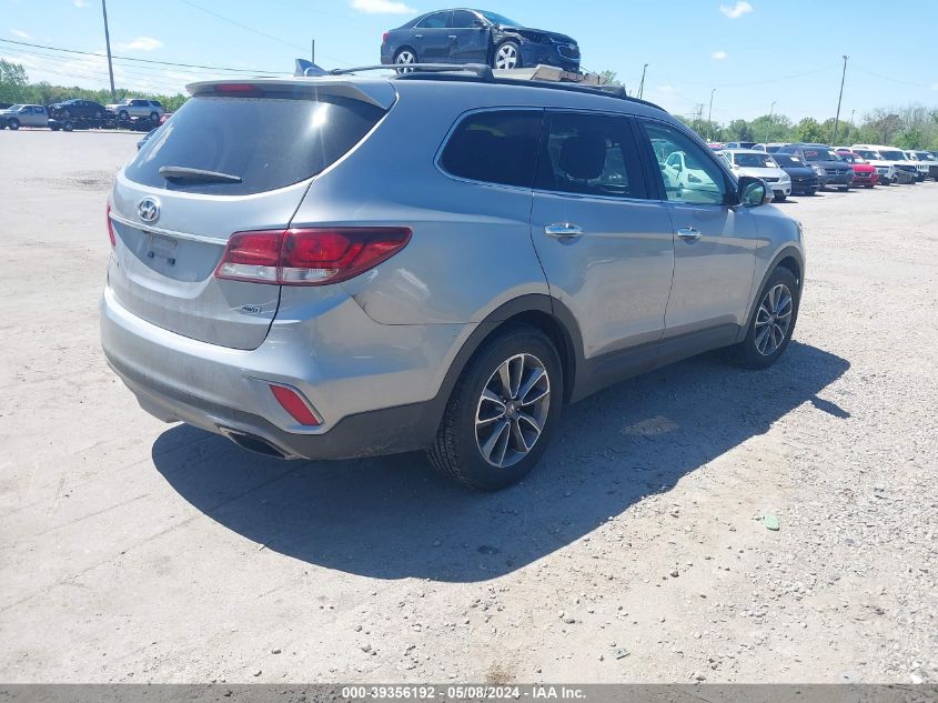 2017 Hyundai Santa Fe Se VIN: KM8SMDHF8HU171818 Lot: 39356192