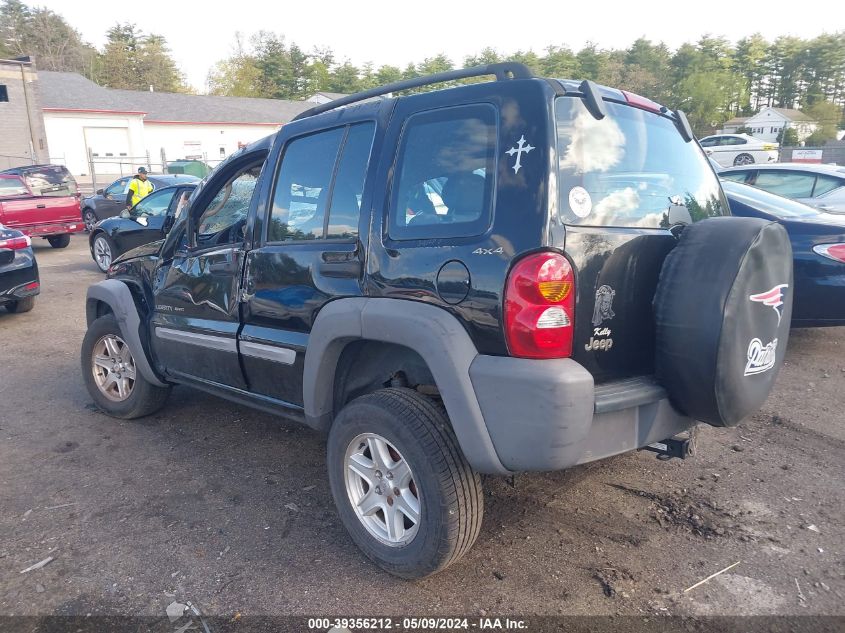 2002 Jeep Liberty Sport VIN: 1J4GL48K42W116279 Lot: 39356212