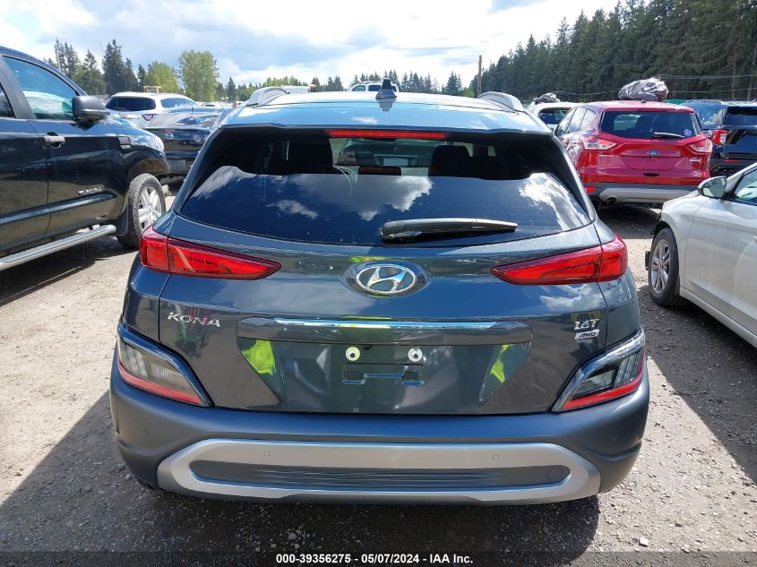 2023 Hyundai Kona Limited VIN: KM8K5CA34PU936027 Lot: 39356275