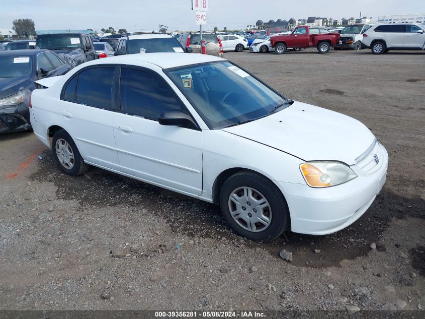 2002 Honda Civic Lx VIN: 2HGES16542H544784 Lot: 39356281