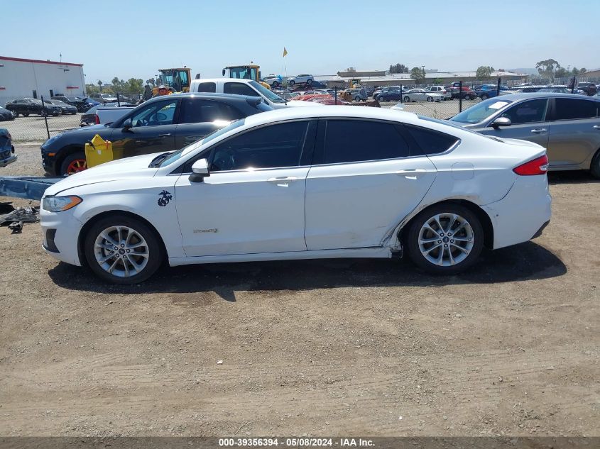 2019 Ford Fusion Hybrid Se VIN: 3FA6P0LU1KR201368 Lot: 39356394