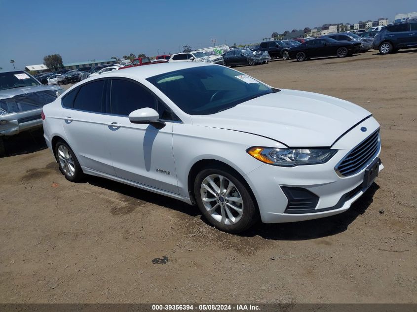 2019 Ford Fusion Hybrid Se VIN: 3FA6P0LU1KR201368 Lot: 39356394