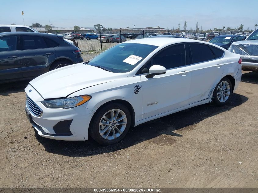 2019 Ford Fusion Hybrid Se VIN: 3FA6P0LU1KR201368 Lot: 39356394