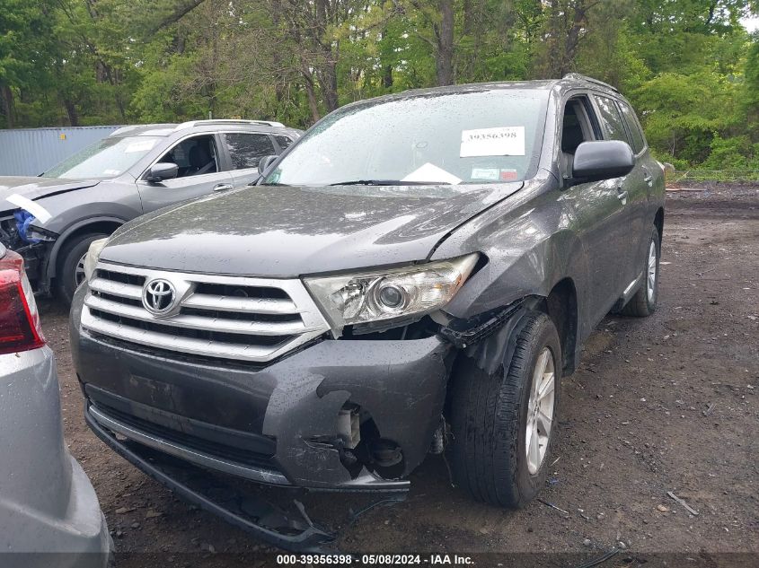 2013 Toyota Highlander Se V6 VIN: 5TDBK3EH9DS202020 Lot: 39356398