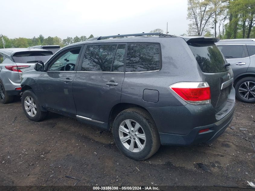 2013 Toyota Highlander Se V6 VIN: 5TDBK3EH9DS202020 Lot: 39356398