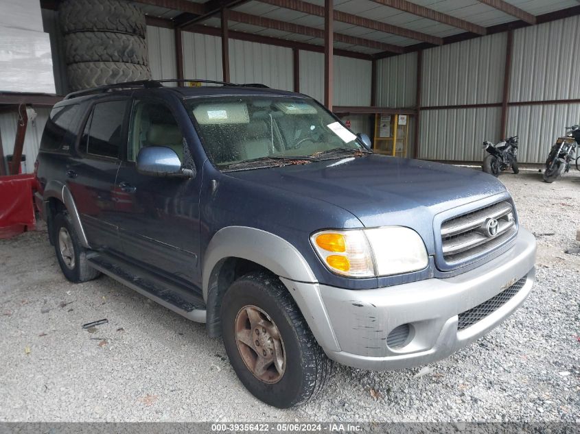 2001 Toyota Sequoia Sr5 V8 VIN: 5TDBT44A81S025964 Lot: 39356422