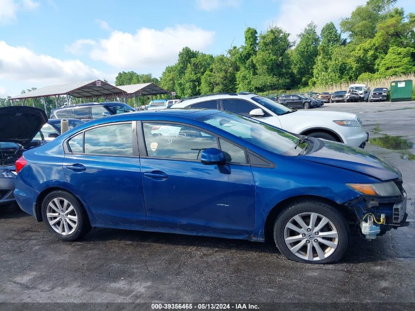 2012 Honda Civic Ex VIN: 2HGFB2F85CH536876 Lot: 39356465