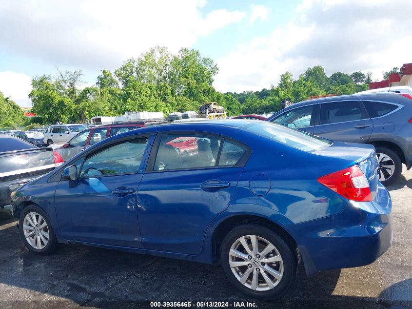 2012 Honda Civic Ex VIN: 2HGFB2F85CH536876 Lot: 39356465