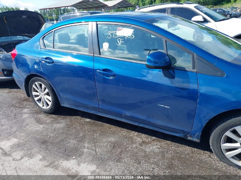 2012 Honda Civic Ex VIN: 2HGFB2F85CH536876 Lot: 39356465