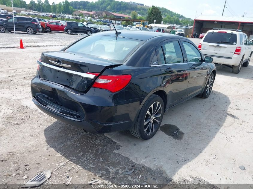 2012 Chrysler 200 Touring VIN: 1C3CCBBG4CN277207 Lot: 39356476