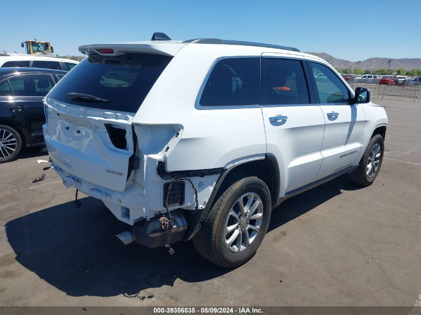 2016 Jeep Grand Cherokee Limited VIN: 1C4RJEBG0GC307947 Lot: 39356535