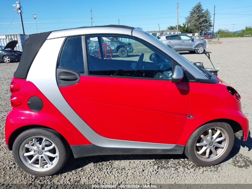 2009 Smart Fortwo Brabus/Passion VIN: WMEEK31X69K270396 Lot: 39356567